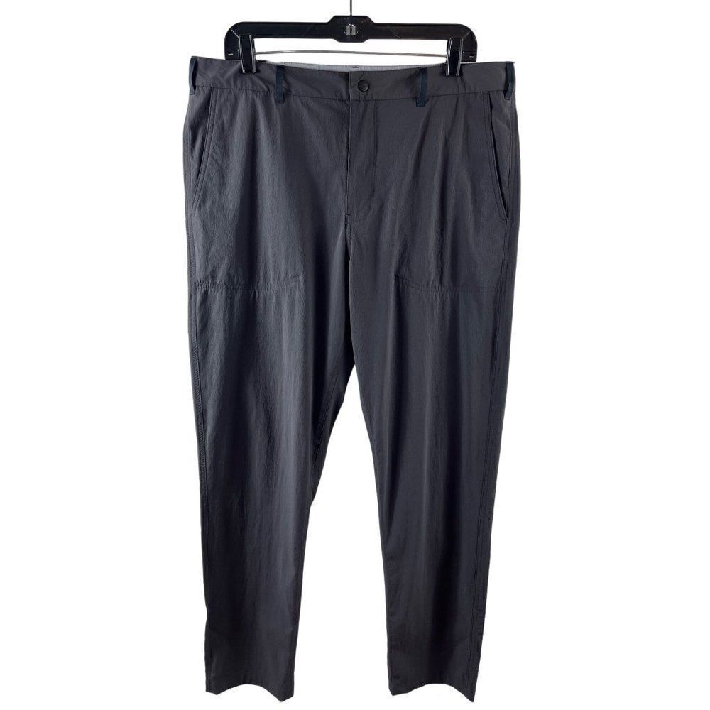 Macpac Mens Trekker Pertex Equilibrium Softshell Nylon Pants XL Charcoal Gray